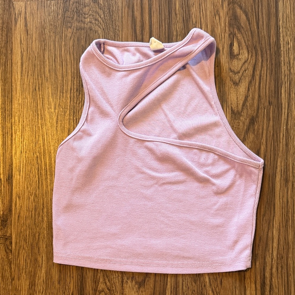Lavender Cropped Tank Top